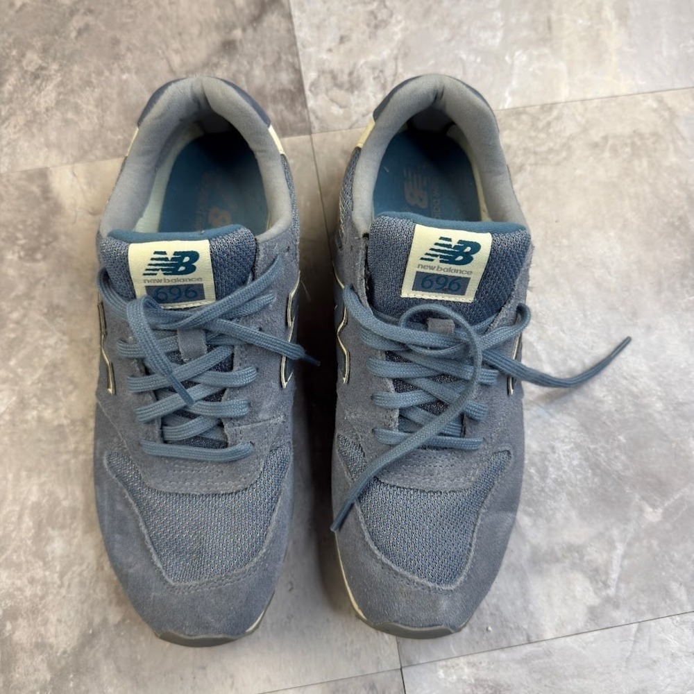 New Balance 696 Steel Blue Suede Women's Size 8.5 Sneakers WL696WSA